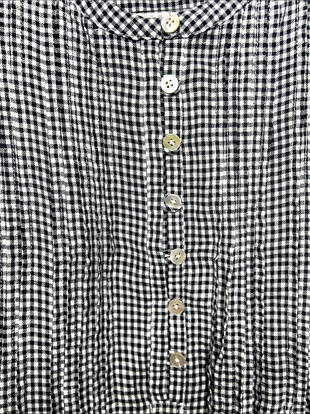 Quince 100% European Linen Sleeveless Swing Dress Navy & White Size Small - Picture 5 of 10
